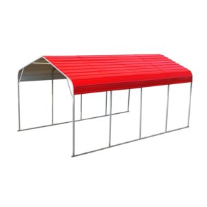 12' × 20' Heavy-Duty Galvanized-Steel Garage Carport