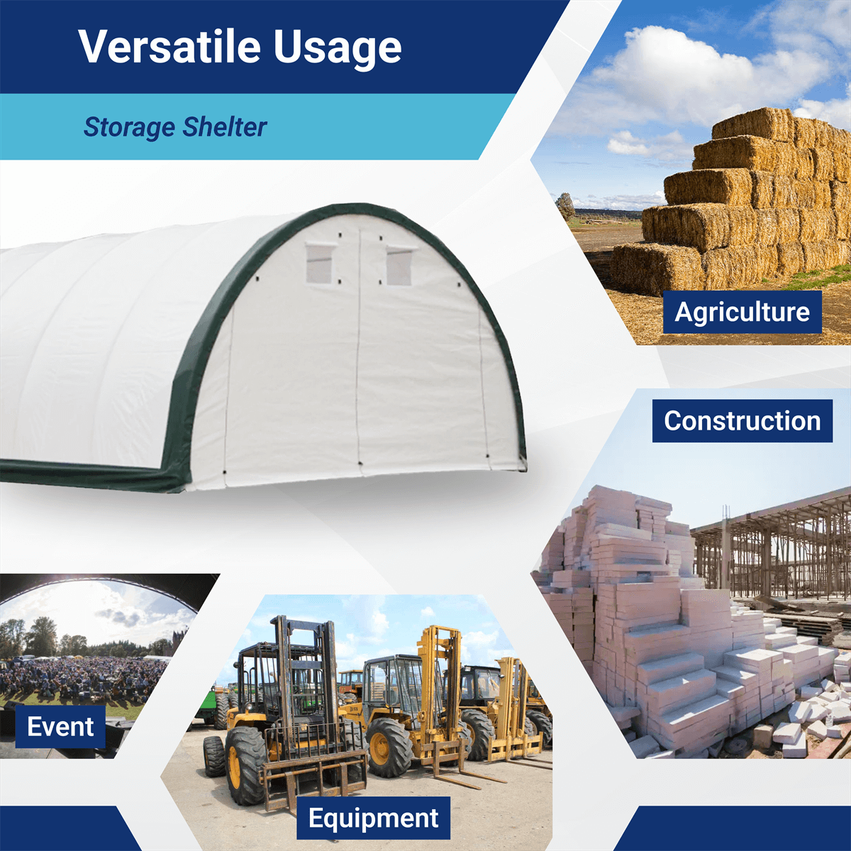 20' × 30' × 12' Single-Truss Arch Storage Shelter - Image 8