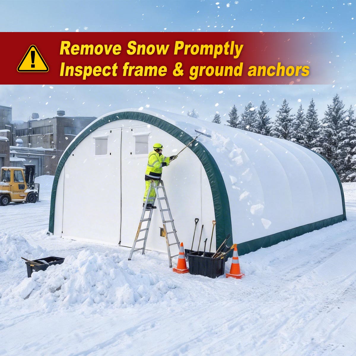 20' × 30' × 12' Single-Truss Arch Storage Shelter - Image 3