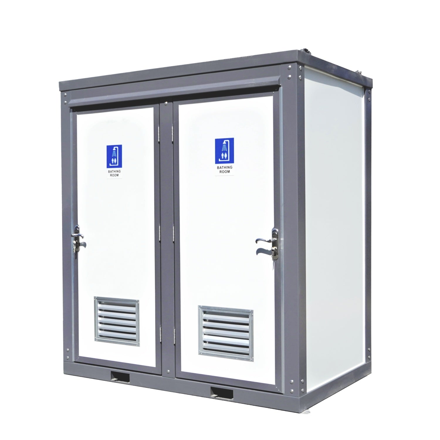 Bastone Dual-Compartment Mobile Shower Building with Two Private Shower Rooms