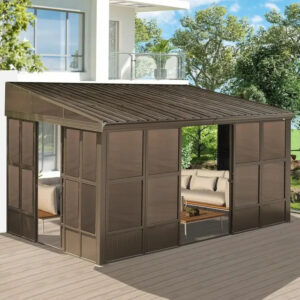 Wall Mounted Sunroom with Side Door